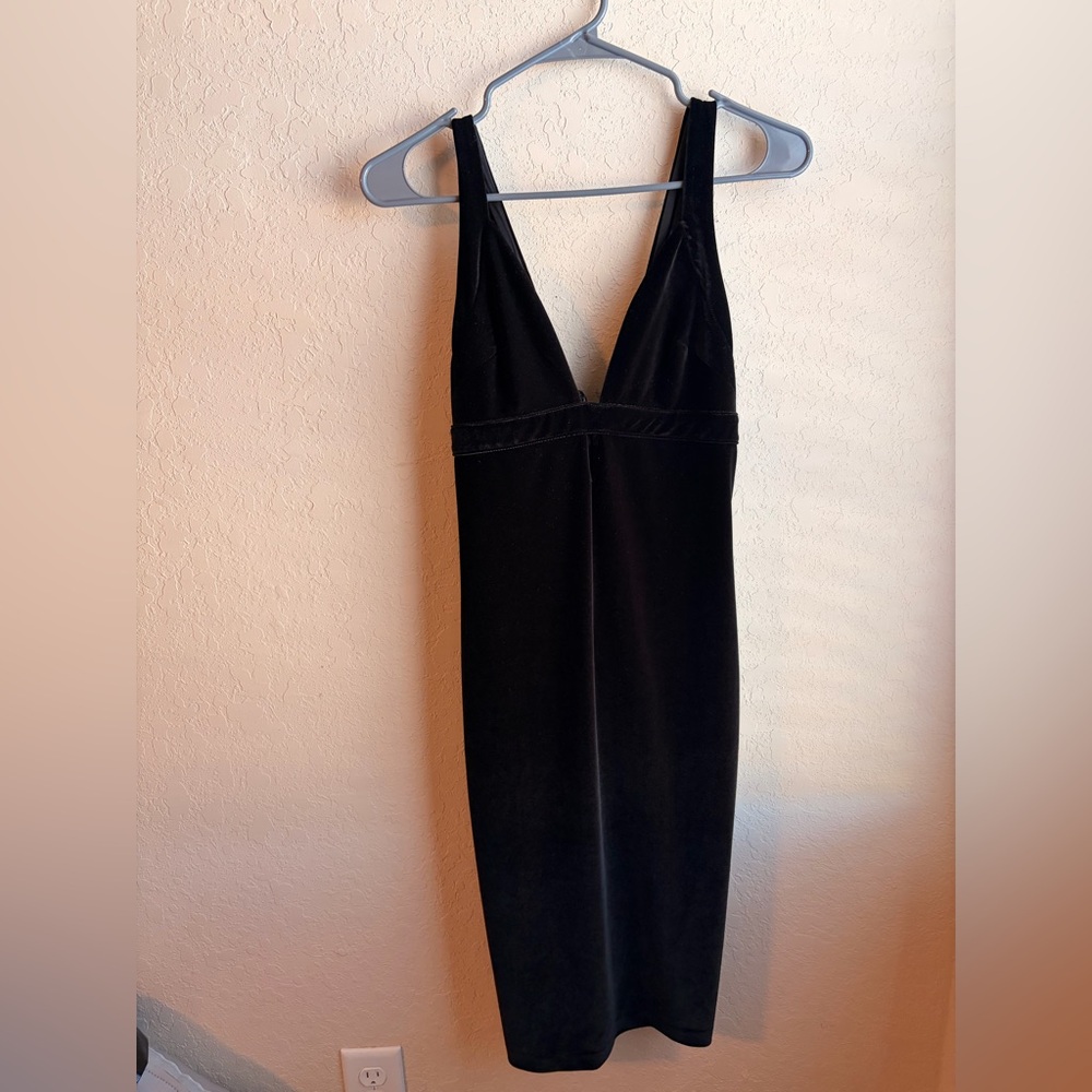 Express Black Backless Dress